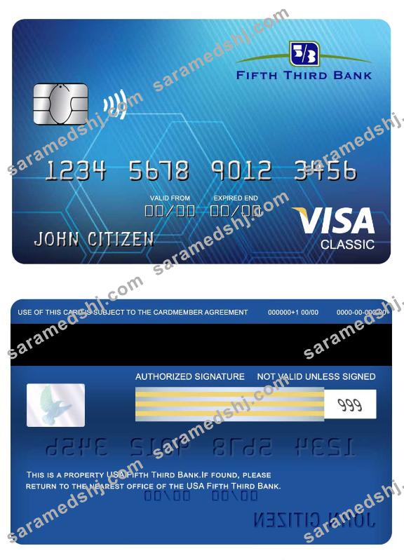 USA Fifth Third Bank visa classic card